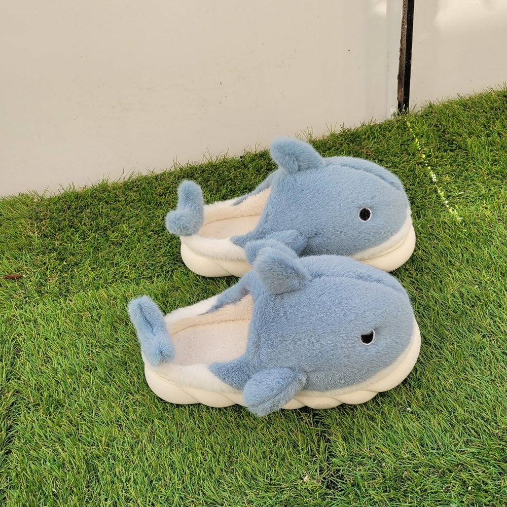Blue shark slipper